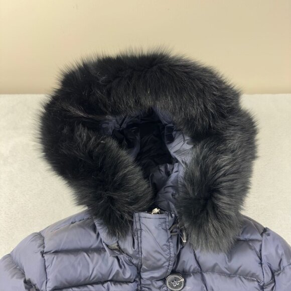 Burberry Navy Blue Down Puffer Jacket Women’s Size M - Picture 2 of 16